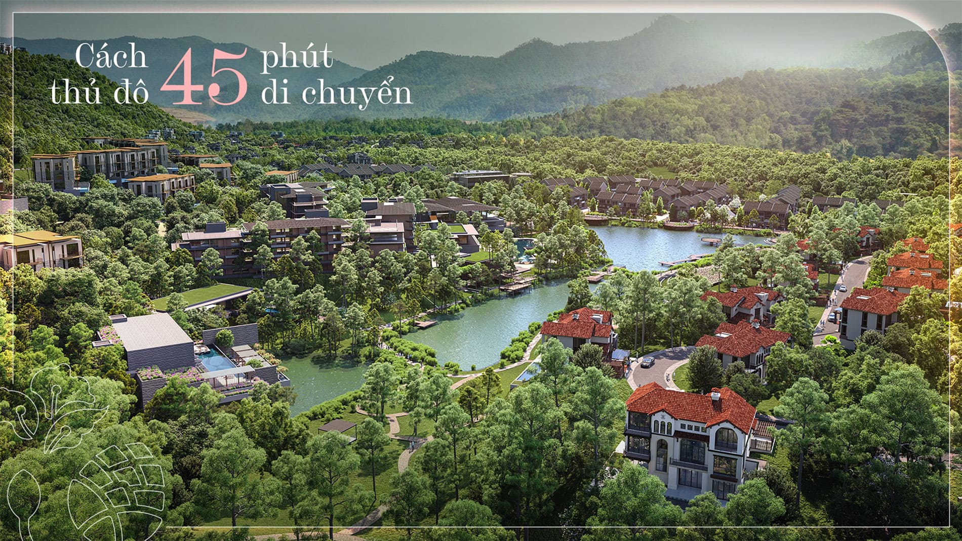 Dự án Thanh Xuân Valley chỉ cách TP Hà Nội có 45 phút di chuyển.