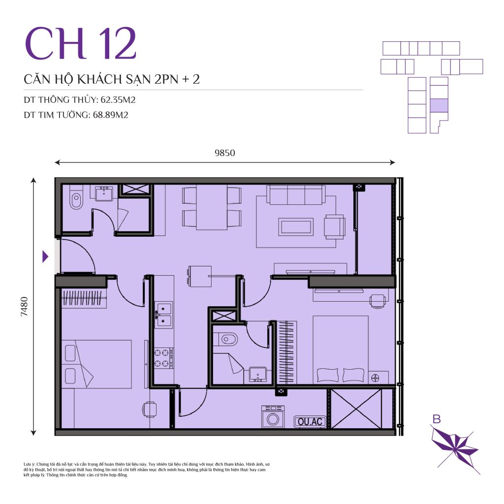 thiết kế căn hộ the ninety complex 90 đường láng